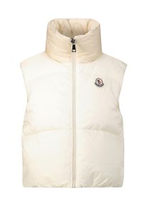 Moncler Enfant Kinder Cr��me wit Gilet voor meisjes