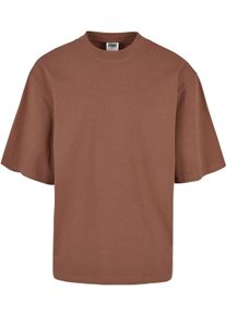 Urban Classics T-shirt - Organic Oversized Sleeve Tee - S tot XL - voor Mannen - roodbruin