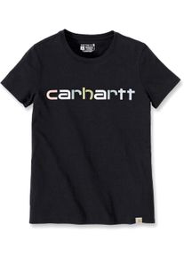 Carhartt Logo Graphic, t-shirt femmes , couleur: Noir , taille: S