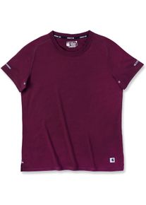 Carhartt LWD, t-shirt vrouwen , kleur: donkerrood , maat: M
