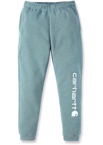 Carhartt Tapered Graphic, joggingbroek , kleur: Lichtblauw/Wit , maat: M