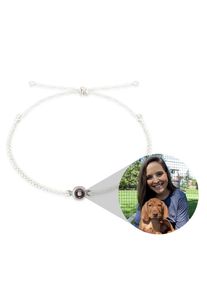 Projection Bracelet Custom Picture Woven Bracelet For Women Personalized Photo Bracelet Jewelry Mother Day Gift