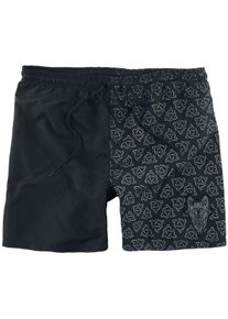 Black Premium by EMP Badeshorts mit keltischem Print Badeshorts schwarz/grau