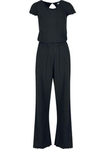 Urban Classics Ladies Rib Wid Leg Jumpsuit Jumpsuit schwarz