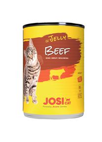12x400g Manzo Gelatina JosiCat Alimento umido per gatti