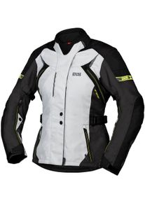 iXS Liz-ST, textile jacket waterproof women , color: Grey/Black/Yellow , size: S
