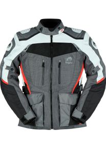 Furygan Apalaches Vented, textile jacket , color: Grey/Light Grey/Black/Red , size: M