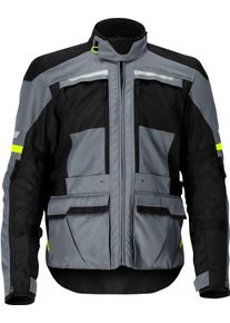 Acerbis X-Tour, tekstil jakke vandtæt , farve: Grå/Sort/Neongul , størrelse: XS