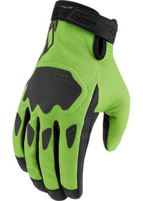 Icon Hooligan CE, gants , couleur: Vert Néon/Noir , taille: XL