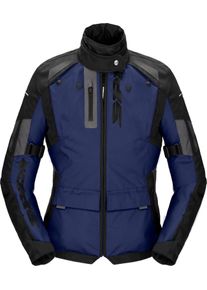 Spidi Crossmaster, veste textile H2Out femme , couleur: Bleu Foncé/Noir , taille: L
