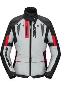 Spidi Crossmaster, textieljas H2Out vrouwen , kleur: lichtgrijs/zwart/rood , maat: S