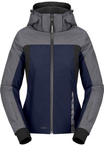 Spidi Hoodie II, tekstiljakke H2Out kvinder , farve: M&oslash;rkebl&aring;/S&oslash;lv/Sort , st&oslash;rrelse: S