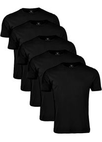 Top Gun 3030 Basic, t-shirt 5-pack , kleur: zwart , maat: L