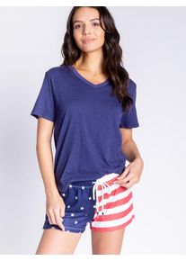 PJ Salvage Dames Pyjamabroek ' Rad White & Blue ' blauw / rood / wit L