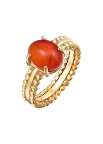 Elli Premium Bague Femme orange taille 54