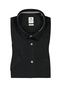 Plus size : pure, Short-sleeved shirt in pure linen in a Black