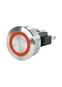 Schurter Przełącznik, wandaloodporny Pomarańczowy Funkcja chwilowa 100 mA 30 VDC / 250 VAC 1CO 22mm - 3-136-769