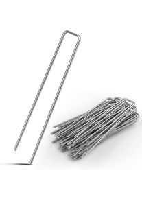 Monzana® Piquets de fixation - Lot au choix 100 - Acier Ø2,7mm