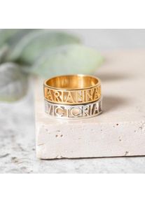 Letter Engraved Rings for Women Custom Ring Men Engagement Wedding Stainless Steel Customized Jewelry Gift anillos mujer