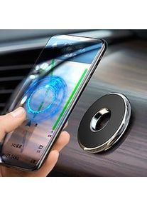 Magnetischer Autotelefonhalter aus Metall im Autoständer Magnet Handyhalterung runder Halter für iPhone 12 Pro Samsung Huawei Xiaomi Neu