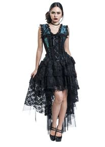 Burleska Ophelie Dress Kleid schwarz/blau