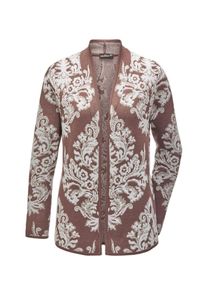 GOLDNER Dames Gebreid vest bruin / wit S