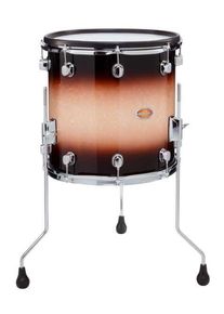 Tom Basse drum-tec pro-s 14" x 14" (brown fade)