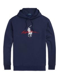 plussize: Nadměrn&aacute; velikost: Polo Ralph Lauren, Bluza z kapturem z dużym haftem w postaci zawodnika polo Granatowy