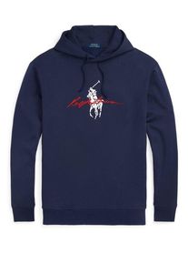 plussize: Nadměrn&aacute; velikost: Polo Ralph Lauren, Bluza z kapturem z dużym haftem w postaci zawodnika polo Granatowy