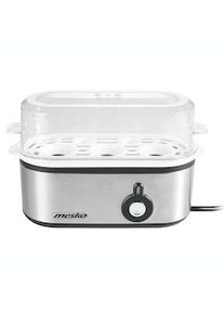 Mesko MS 4485 Cuociuova elettrico 3 pezzi, acciaio inox, 350W, Argento