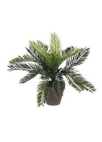 Mica Decorations - Palmera Sago (Cyca Revoluta) Pvc Con Maceta Gris 33X11.5Cm