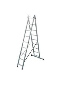 Escalera Transformable De Aluminio 2X9 Peldaños Edm