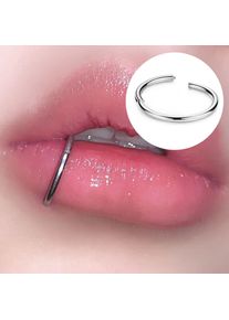 1.2mm Septum Piercing Surgical Steel Clicker Hinged Segment Ring Goth Nose Hoop Earrings Lip Ear Cartilage Helix Piercings 1Pcs