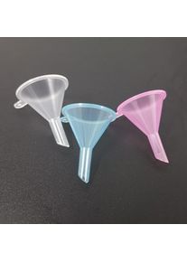 10PCS Mini Plastic Funnels For Perfume Diffuser Bottle Small Mouth Liquid Oil Funnels Laboratory Supplies Tools