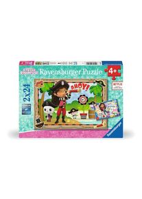Ravensburger - Puzzle La fête des pirates / Gabby's Dollhouse - de 4 ans 2x24 pièces