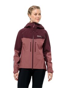 Jack Wolfskin Damska przeciwdeszczowa kurtka hardshell na rower Morobbia 3L Jacket Women XS apple butter