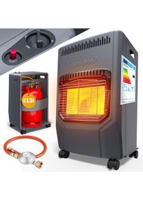 Monzana&reg; Stufa a gas nera 72x38x42cm 4.200W