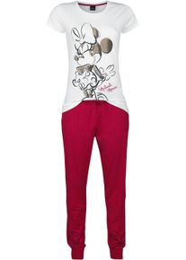 Micky Mouse Mickey Mouse Minni Maus Pyjama weiß/rot
