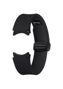 Samsung Originele D-Buckle Hybrid Leather Band Normal S/M voor de Galaxy Watch 6 / 6 Classic / 5 / 5 Pro - Zwart