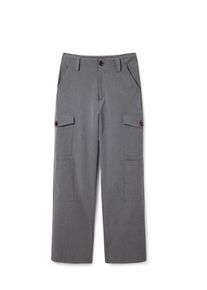 Desigual Pantaloni cu buzunare Femei gri, Mărimea 36