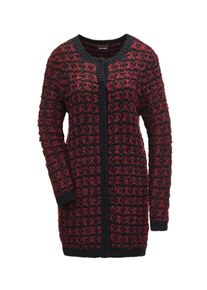 GOLDNER Dames Gebreid vest rood / zwart S
