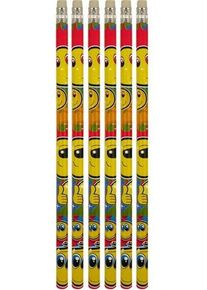 Henbrandt 6 matite smiley con gomma