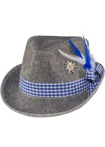 Orlob Szaro-niebieski tradycyjny kapelusz na Oktoberfest Melissa