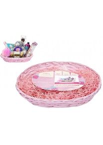 Ensemble panier cadeau rose