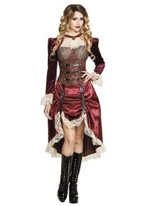 Boland Vestito bordeaux Steampunk