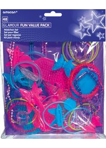 Amscan Ensemble de cadeaux de fête de princesse de beauté 48 pièces