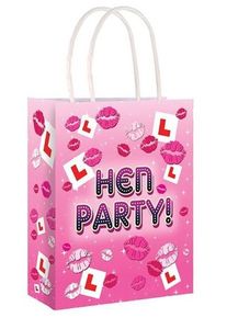 Henbrandt Sac cadeau bisous fête de poule 22cm