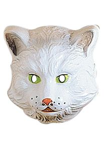 Widmann Masque de chat tigre blanc pour enfants