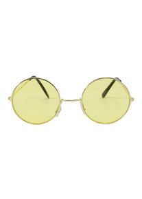 Folat Retro hippie briller gul