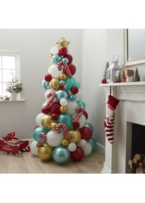 Ginger Ray Country house Christmas balloon fir tree